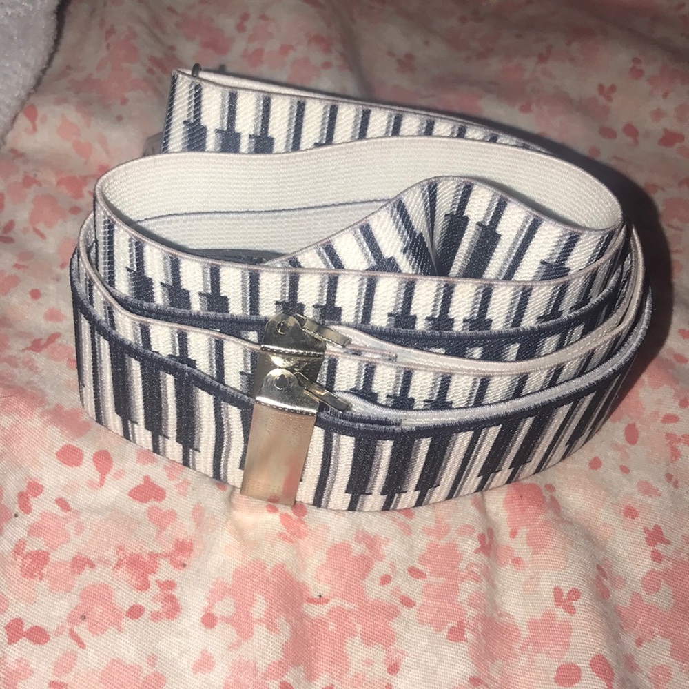 Piano key suspenders